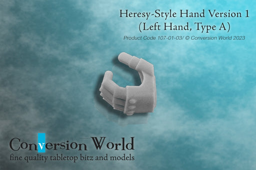 Heresy-Style Infantry Hand Version 1 (Left Hand, Type A) - Archies Forge