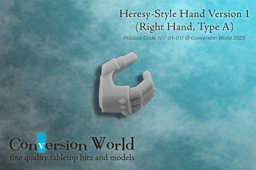 Heresy-Style Infantry Hand Version 1 (Right Hand, Type A) - Archies Forge