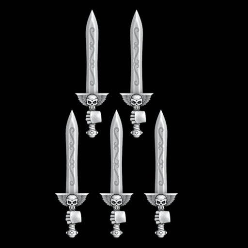 Skull Power Swords - Set of 5 - Left Handed - Archies Forge