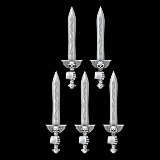 Skull Power Swords - Set of 5 - Right Handed - Archies Forge