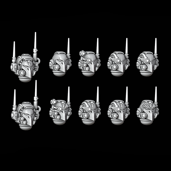 Legio Corvus - Antenna Helmets - Set of 10