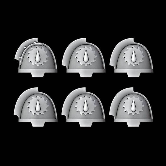 Aggressor Shoulder Pads - Flesh Tearers - Set of 6 - Archies Forge