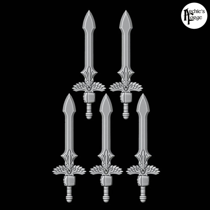 Angel Power Swords - Set of 5 - Left Handed - Archies Forge