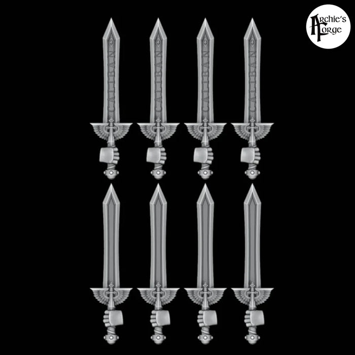 Angel Power Swords - Set of 8 - Archies Forge