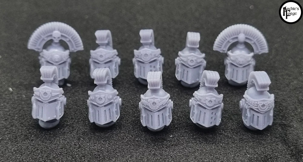 Crested Roman MK3 Helmets - Ultramarines- Set of 10 - Archies Forge