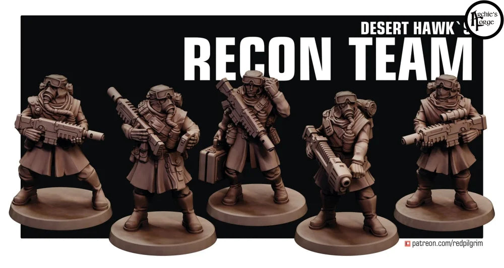 Desert Hawks - Recon Team - Design by Red Pilgrim - Archies Forge