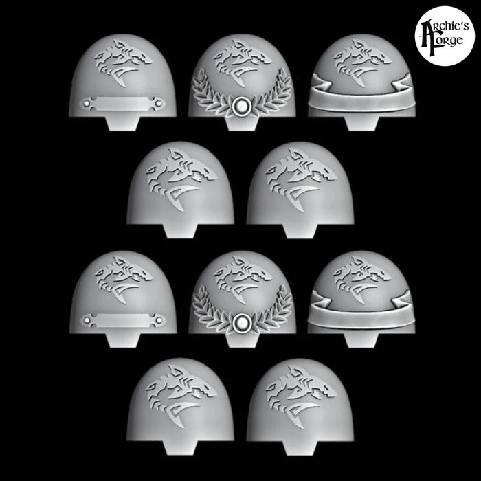 Detailed Terminator Pads - Legio Carcharodon - Set of 10 - Archies Forge