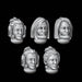 Female Custodes / Space Marine Heads - Set of 5 - Archies Forge