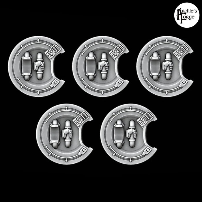 Greek Style Breacher Shields - Set of 5 - Archies Forge