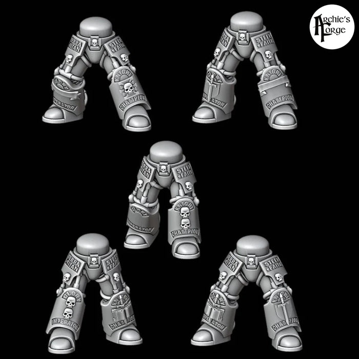 Grey Knight Scale Increase Terminator Legs - Set of 5 - Design 1 - Archies Forge