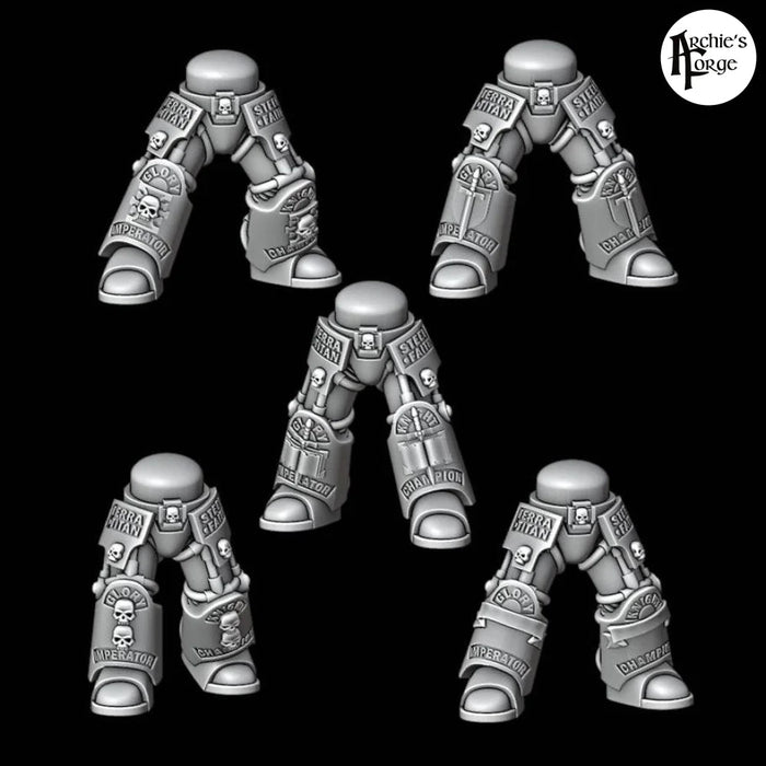 Grey Knight Scale Increase Terminator Legs - Set of 5 - Design 2 - Archies Forge