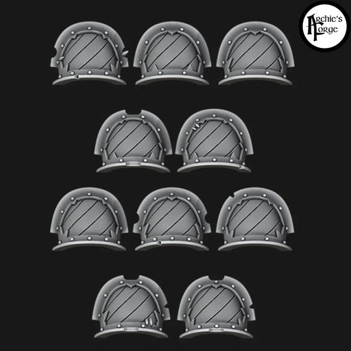 Hazard Stripes - Terminator Pads - Set of 10 - Archies Forge