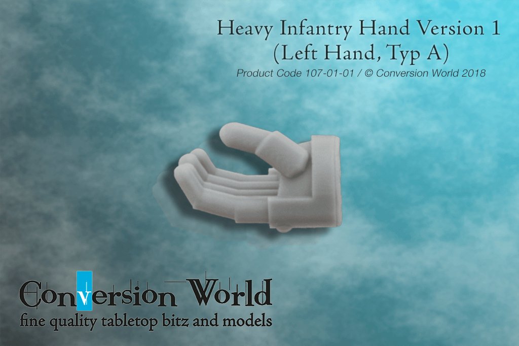 Heavy Infantry Hand Version 1 (Left Hand, Type A) - Archies Forge