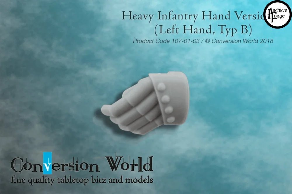 Heavy Infantry Hand Version 1 (Left Hand, Type B) - Archies Forge