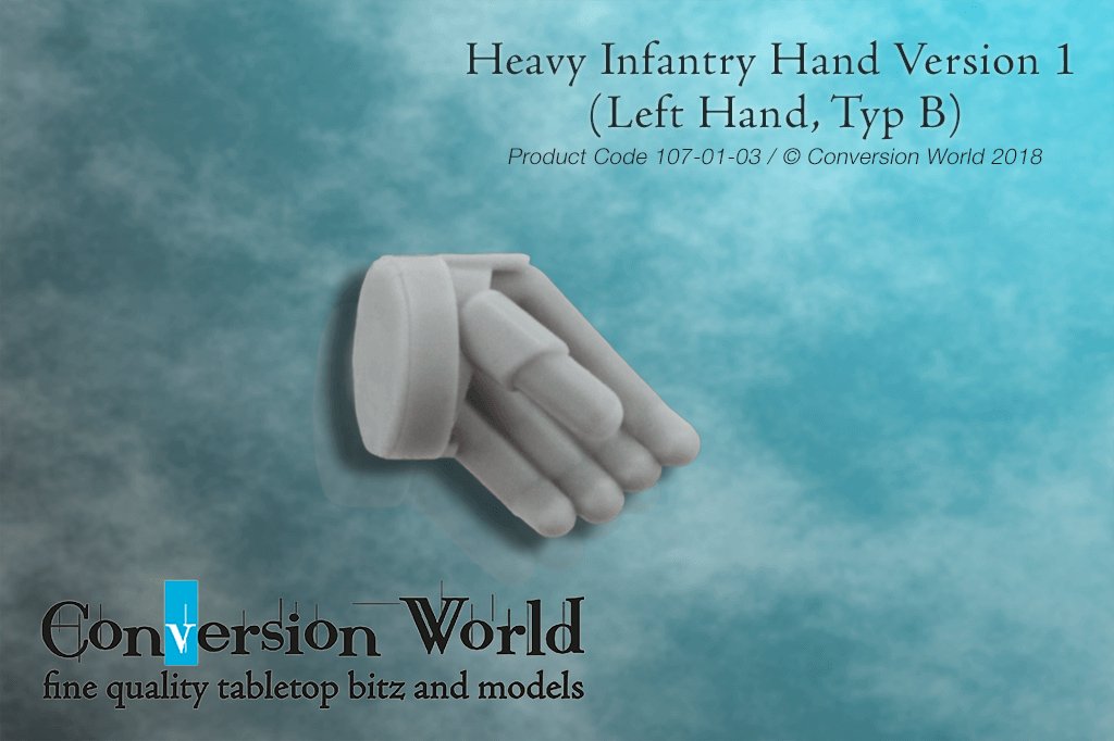 Heavy Infantry Hand Version 1 (Left Hand, Type B) - Archies Forge