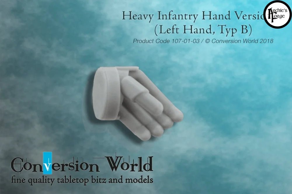 Heavy Infantry Hand Version 1 (Left Hand, Type B) - Archies Forge