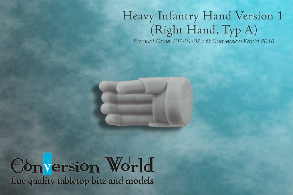 Heavy Infantry Hand Version 1 (Right Hand, Type A) - Archies Forge