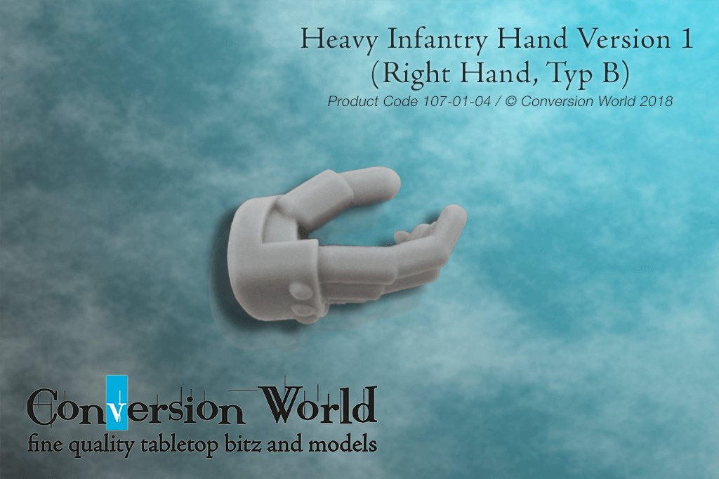 Heavy Infantry Hand Version 1 (Right Hand, Type B) - Archies Forge