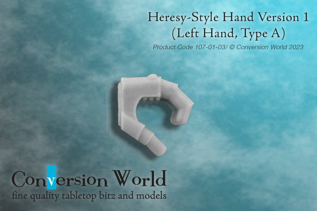 Heresy-Style Infantry Hand Version 1 (Left Hand, Type A) - Archies Forge