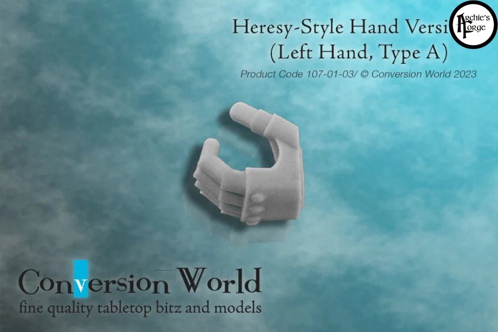 Heresy - Style Infantry Hand Version 1 (Left Hand, Type A) - Archies Forge