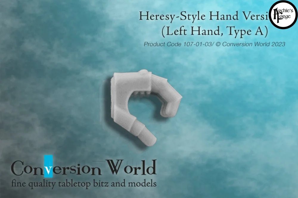 Heresy - Style Infantry Hand Version 1 (Left Hand, Type A) - Archies Forge