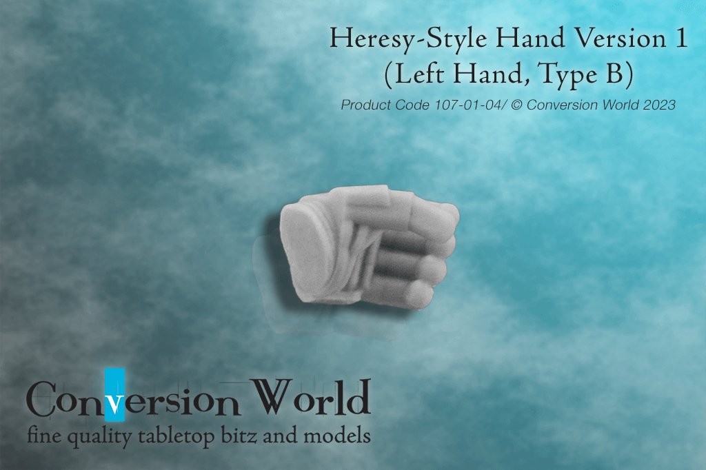 Heresy-Style Infantry Hand Version 1 (Left Hand, Type B) - Archies Forge