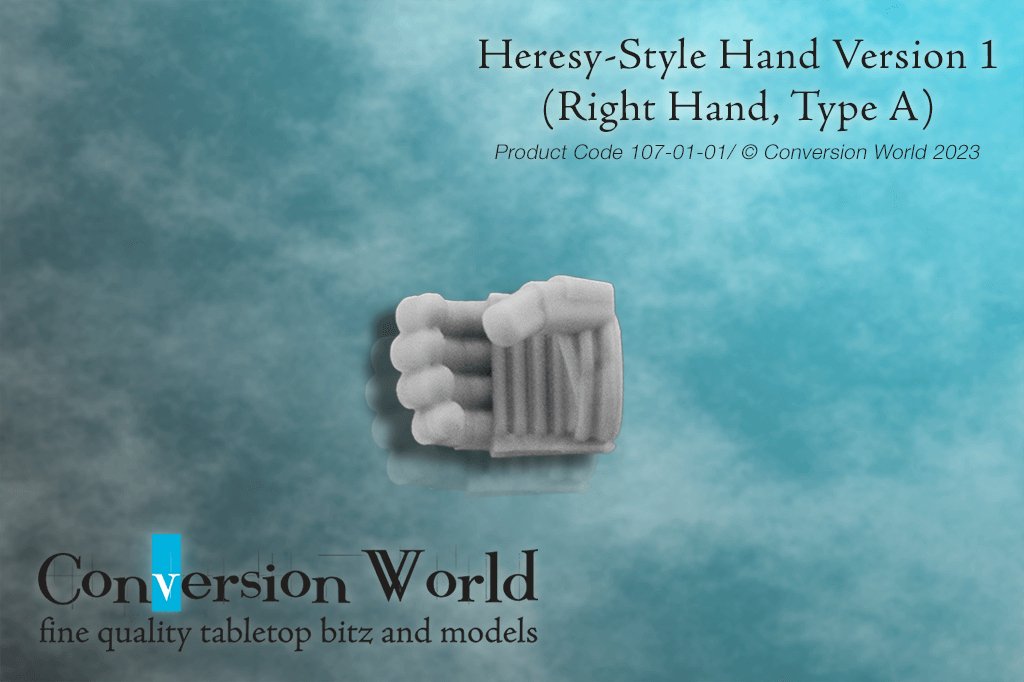 Heresy-Style Infantry Hand Version 1 (Right Hand, Type A) - Archies Forge