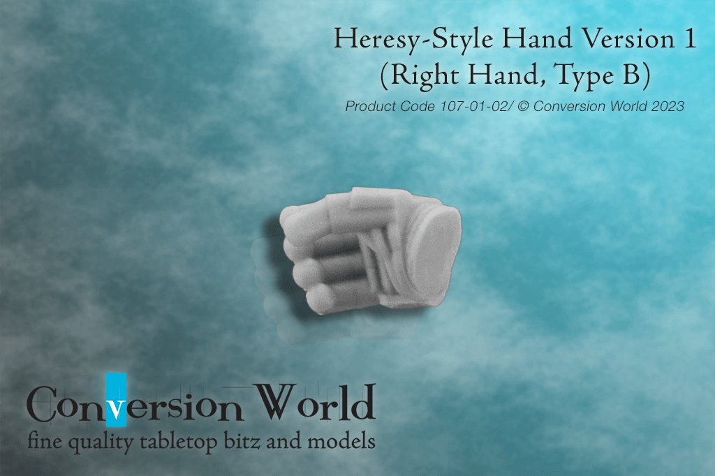 Heresy-Style Infantry Hand Version 1 (Right Hand, Type B) - Archies Forge