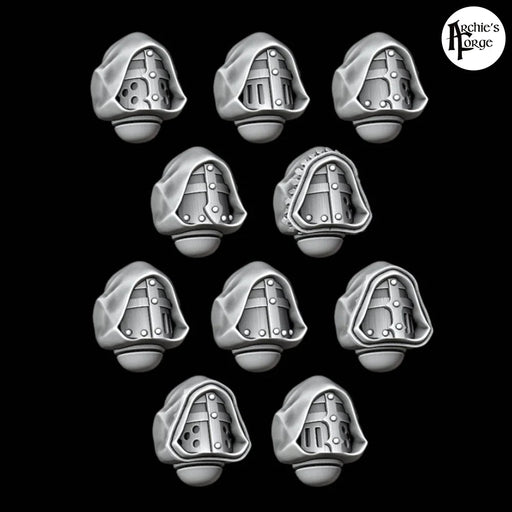 Hooded Knight MK2 Helmets - Set of 10 - Archies Forge