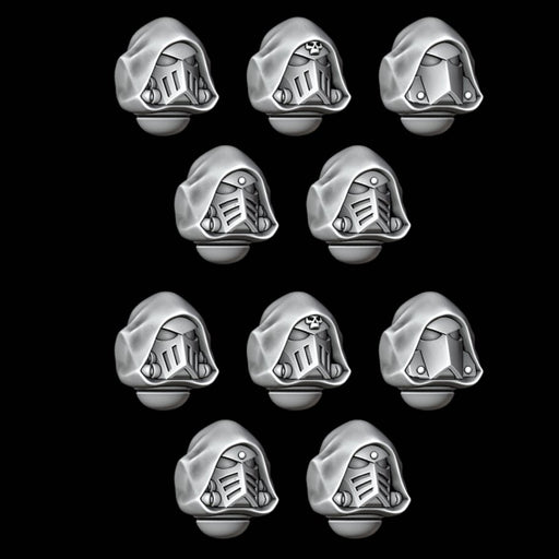 Hooded MK4 Helmets - Design 1 - Set of 10 - Archies Forge