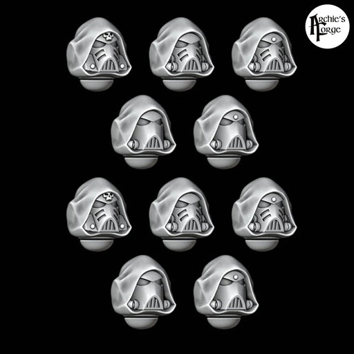 Hooded MK4 Helmets - Design 2 - Set of 10 - Archies Forge