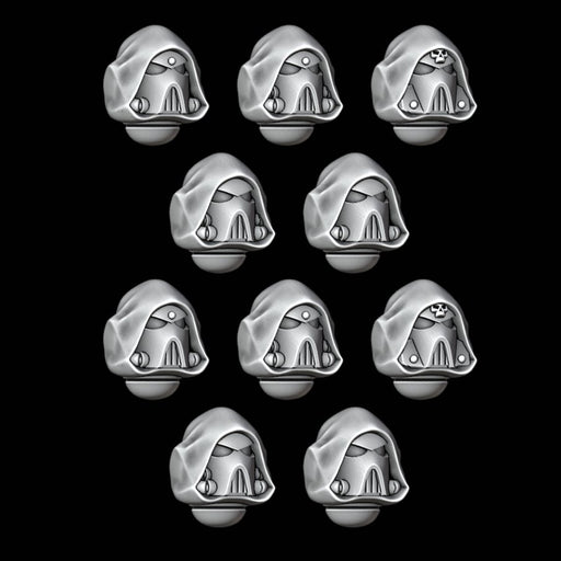 Hooded MK4 Helmets - Design 3 - Set of 10 - Archies Forge
