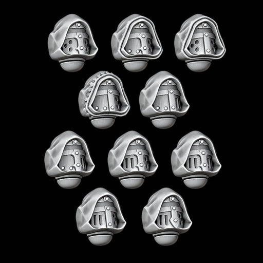 Hooded Monovisor Knight MK2 Helmets - Set of 10 - Archies Forge