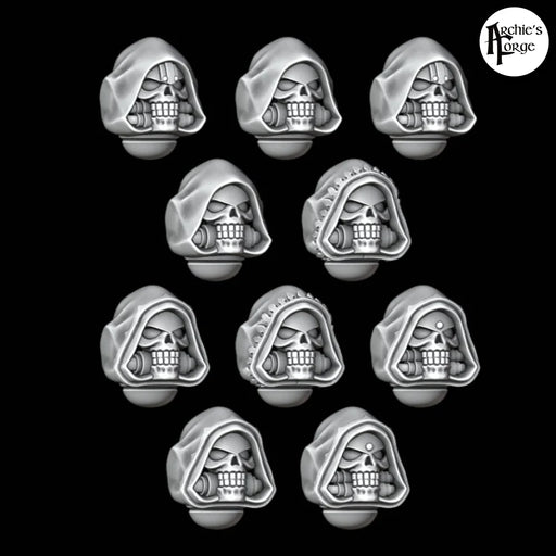 Hooded Skull Helmets - Set of 10 - Archies Forge