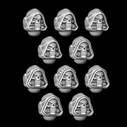 Hooded Skull Helmets - Set of 10 - Archies Forge