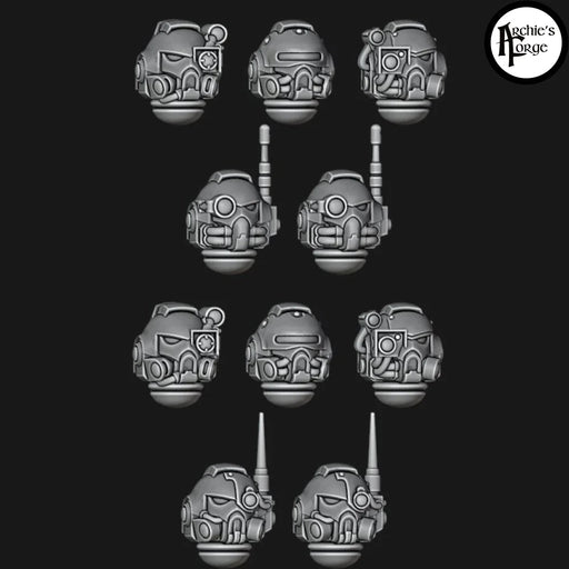 Infiltrator/Incursor Helmets - Design 1 - Set of 10 - Archies Forge