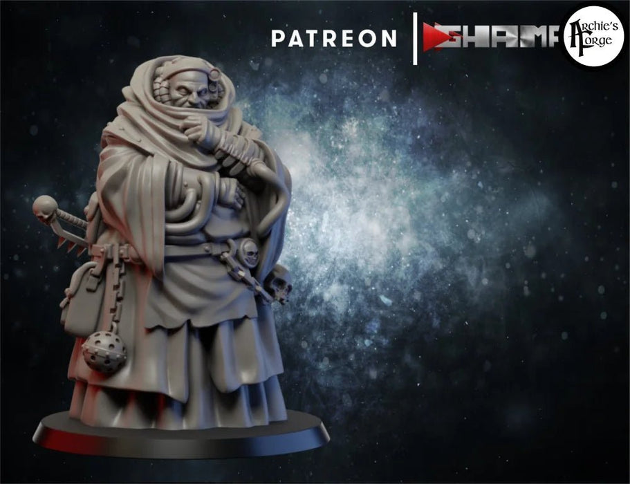 Inquisitorial Confessor / Priest model for 28mm wargaming - Archies Forge