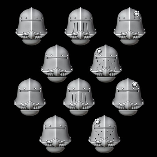 Knight Bucket / Sallet Helmets - Set of 10 - Archies Forge
