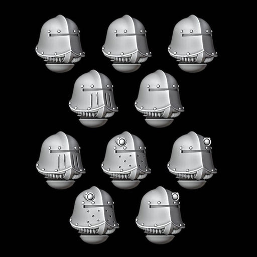 Knight Bucket / Sallet Helmets - Set of 10 - Archies Forge