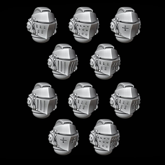 Knight Helmets - Set of 10 - Archies Forge