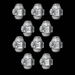 Knightly Helmets - Legio Fist - Set of 10 - Archies Forge