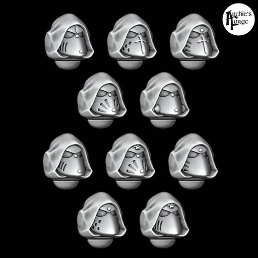 Legio Angelus Hooded MK6 Helmets - Set of 10 - Archies Forge