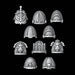 Legio Angelus Ornate Gothic Pads - Set of 10 - Archies Forge