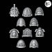 Legio Angelus Ornate Gothic Pads - Set of 10 - Archies Forge