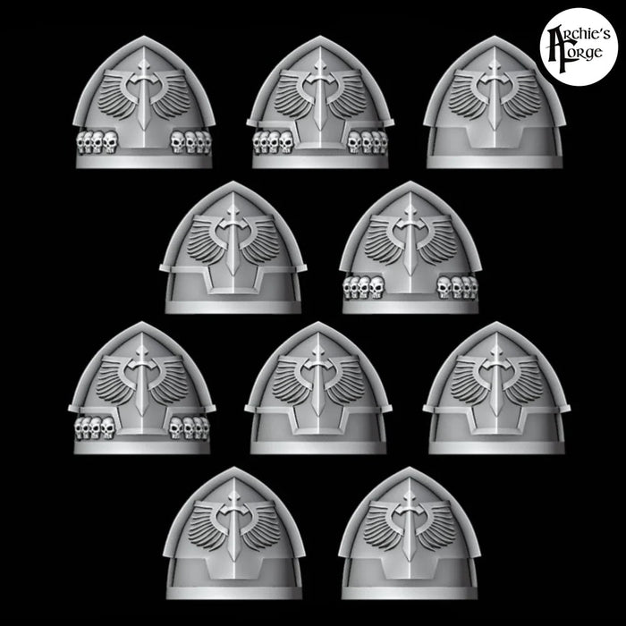 Legio Angelus Ornate Pads - Set of 10 - Archies Forge