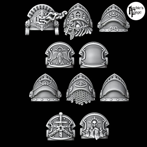 Legio Angelus Ornate Terminator Pads - Set of 10 - Archies Forge