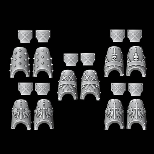 Legio Angelus Terminator Shin and Hip Plates - Set of 5 - Archies Forge