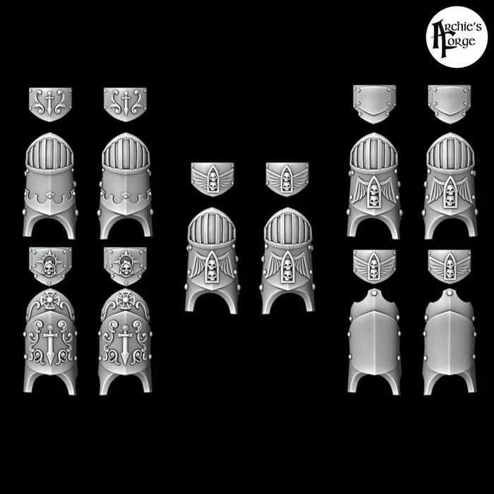 Legio Angelus Terminator Shin and Hip Plates - Set of 5 - Archies Forge