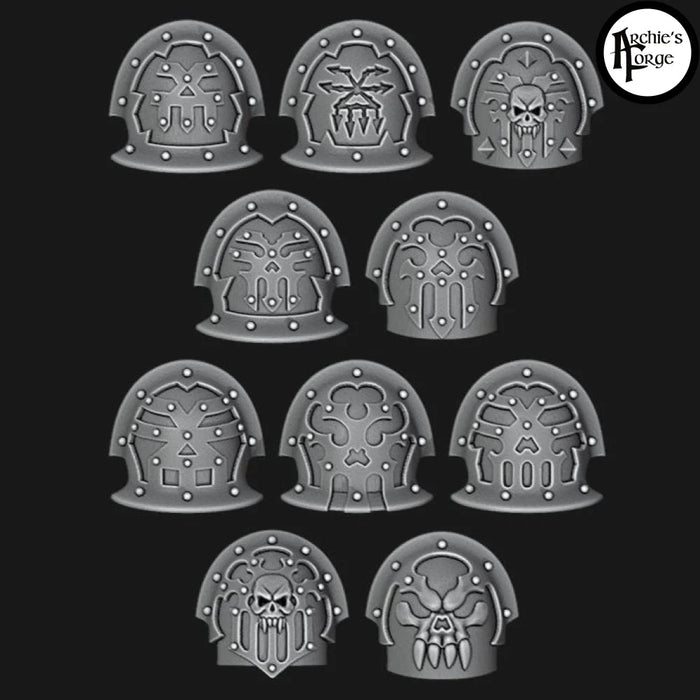 Legio Annihilus - Berserker Pads - Clean - Set of 10 - Archies Forge