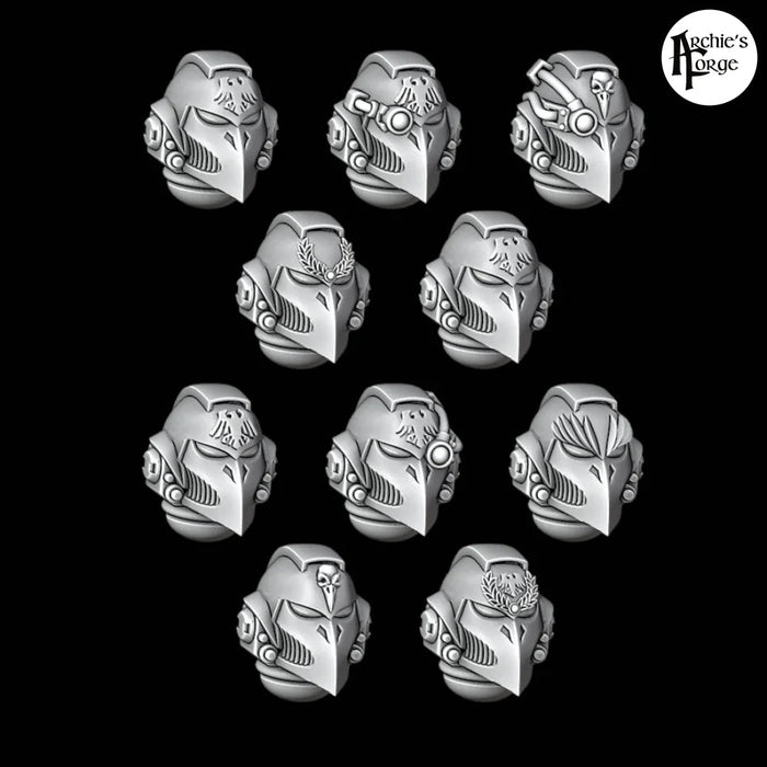 Legio Corvus - Beaked Helmets - Set of 10 - Archies Forge